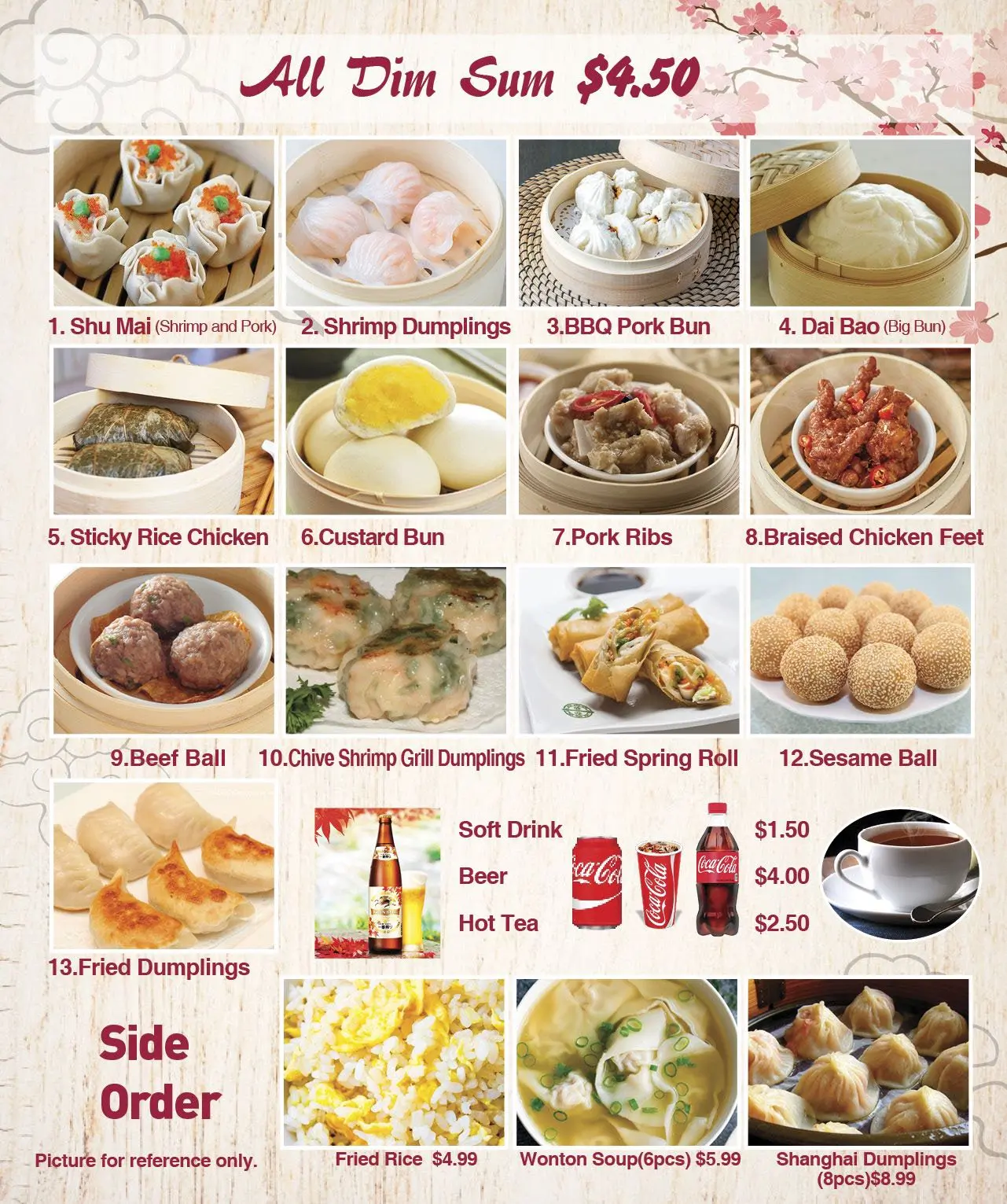 Dim Sum Menu
